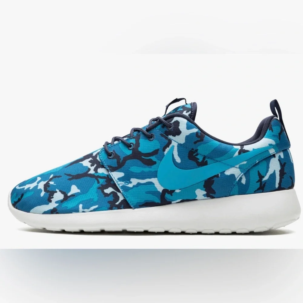 Nike Rosherun Print Dark Electric Blue